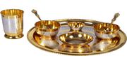 Brass Thali Dinner Set rustik craft